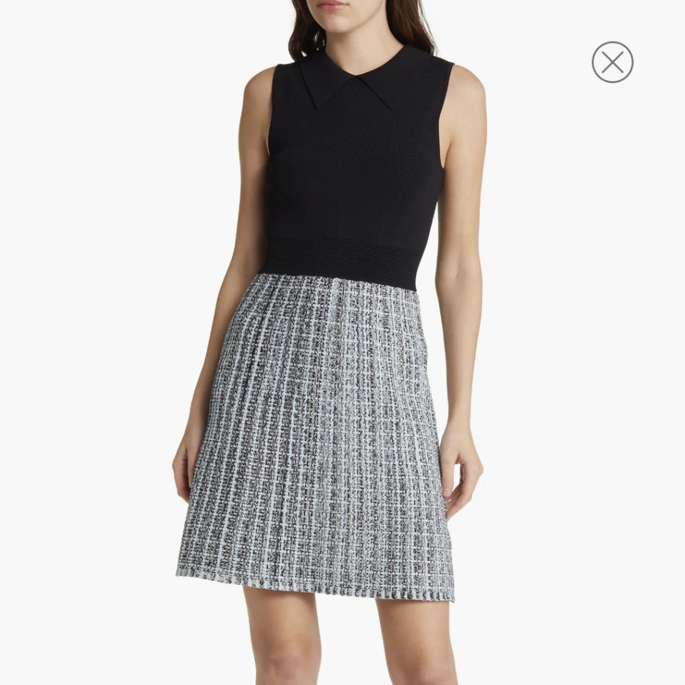 Ted Baker London Diveena Sleeveless Shift Dress, Black, Size 1 (US 4)